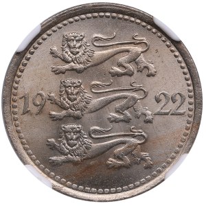 Estonia (Berlin) 5 Marka 1922 - NGC MS 64
