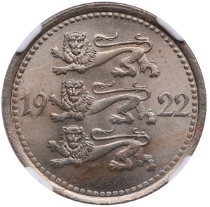 Estonia (Berlin) 5 Marka 1922 - NGC MS 64