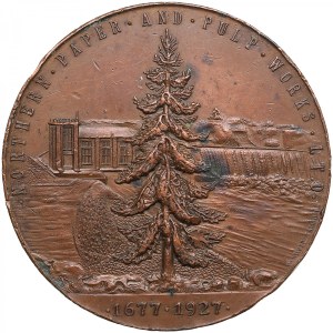 Estonia Bronze Medal 1927 - 250th Anniversary of the Northern Paper and Pulp Works Ltd