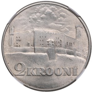 Estonia 2 Krooni 1930 - Toompea Fortress - NGC MS 62