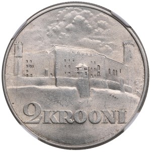 Estonia 2 Krooni 1930 - Toompea Fortress - NGC MS 62