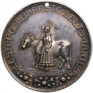 Estonia Silver Prize Medal ND (1920s-1930s) - Estonian Agricultural Society in Tartu - For Diligence