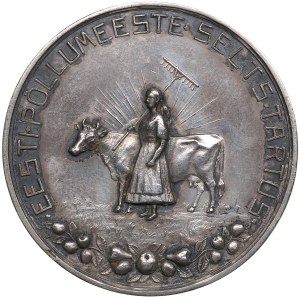 Estonia Silver Prize Medal ND (1920s-1930s) - Estonian Agricultural Society in Tartu - For Diligence