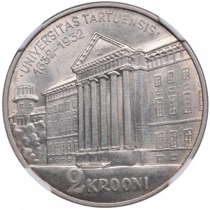 Estonia 2 Krooni 1932 - Tartu University - NGC MS 62