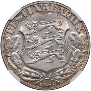 Estonia 2 Krooni 1932 - Tartu University - NGC MS 63
