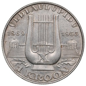 Estonia 1 Kroon 1933 - Song Festival