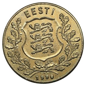 Estonia 1 Kroon 1990 - Token Coinage