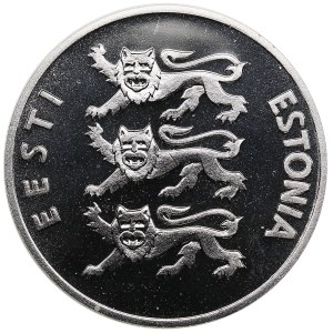 Estonia (Royal Mint, Liantrisant) 100 Krooni 1992 - Monetary Reform