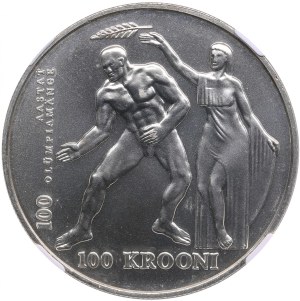 Estonia 100 Krooni 1996 - Atlanta Olympics - NGC MS 68