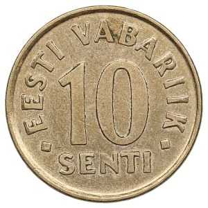 Estonia (South African Mint, Centurion) 10 Senti 1998 - Mint Error