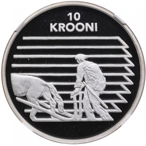 Estonia 10 Krooni 1998 - Independence - NGC PF 69 ULTRA CAMEO