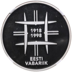 Estonia 10 Krooni 1998 - Independence - NGC PF 69 ULTRA CAMEO