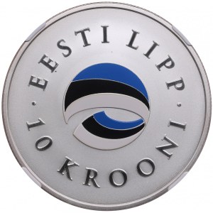 Estonia 10 Krooni 2004 - National Flag - NGC PF 70 ULTRA CAMEO
