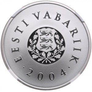 Estonia 10 Krooni 2004 - National Flag - NGC PF 70 ULTRA CAMEO