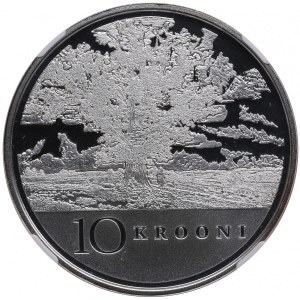 Estonia 10 Krooni 2008 - Anniversary of Republic - NGC PF 70 ULTRA CAMEO