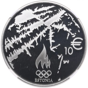 Estonia (Utrecht Mint) 10 Euros 2014 - Sochi Olympics - NGC PF 69 ULTRA CAMEO