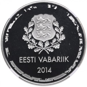 Estonia (Utrecht Mint) 10 Euros 2014 - Sochi Olympics - NGC PF 69 ULTRA CAMEO