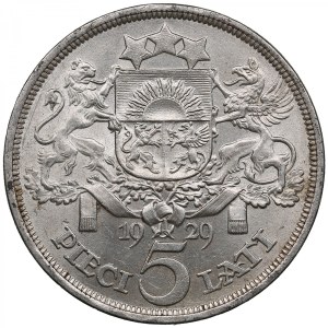 Latvia (Royal Mint, London) 5 Lati 1929