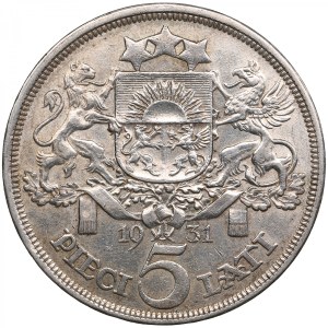 Latvia (Royal Mint, London) 5 Lati 1931
