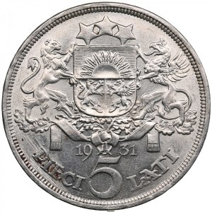 Latvia (Royal Mint, London) 5 Lati 1931