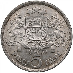 Latvia (Royal Mint, London) 5 Lati 1932