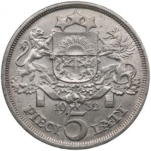 Latvia (Royal Mint, London) 5 Lati 1932