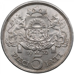 Latvia (Royal Mint, London) 5 Lati 1932