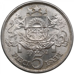 Latvia (Royal Mint, London) 5 Lati 1932