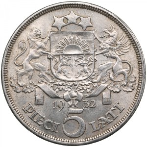 Latvia (Royal Mint, London) 5 Lati 1932