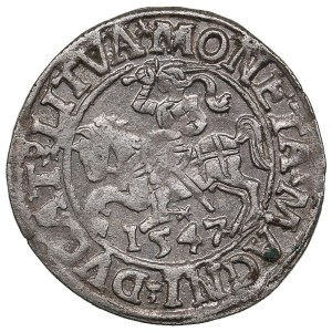 Lithuania, Grand Duchy (Vilnius) AR ½ Groat / Półgrosz 1547 - Sigismund II Augustus (1544-1572)
