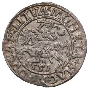 Lithuania, Grand Duchy (Vilnius) AR ½ Groat / Półgrosz 1551 - Sigismund II Augustus (1544-1572)