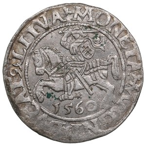 Lithuania, Grand Duchy (Vilnius) AR ½ Groat / Półgrosz 1560 - Sigismund II Augustus (1544-1572)