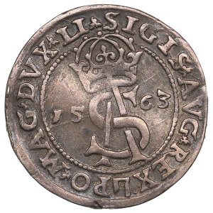 Lithuania, Grand Duchy (Vilnius) AR 3 Groszy / Trojak 1563 - Sigismund II Augustus (1544-1572)