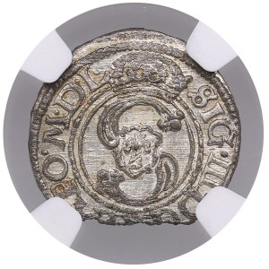 Polish-Lithuanian Commonwealth (Vilnius) BI Schilling / Szelag 1624 - Sigismund III Vasa (1587-1632) - NGC MS 64