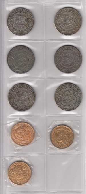 Group of Estonian coins (9)