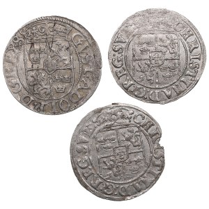 City of Riga under Swedish rule AR Dreipölker (1⁄24 Thaler) 1623, 1644 (3)