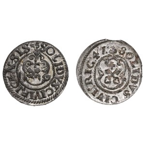 City of Riga under Swedish rule, BI Schilling / Solidus - Christina (1632-1654) (2)