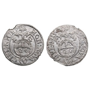 City of Riga under Swedish rule, AR Dreipölker (1⁄24 Thaler) 1644 - Christina (1632-1654) (2)