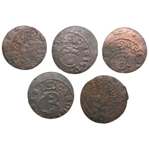Group of Suceava counterfeits - Æ Schilling / Solidus (5)