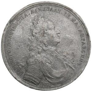 Russia Tin-Alloy Medal 1708 - Admiral Fyodor Apraksin - Peter I (1682-1725)