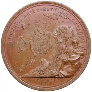 Russia Bronze Medal 1710 (2nd half 18th c.) - Capture of Kexholm, 8 September 1710 - Peter I (1682-1725)