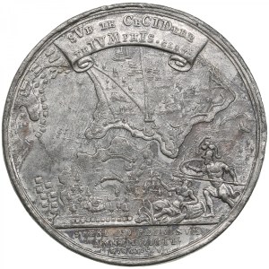 Russia Tin-Alloy Medal 1713 (1720s) - Battle at the River Pelkine, 6 October 1713 - Peter I (1682-1725)