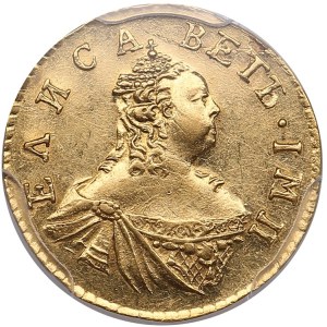 Russia (Krasny mint) Poltina 1756 - Elizabeth (1741-1762) - PCGS MS62