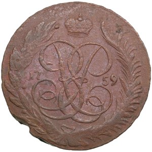 Russia (Krasny mint) 5 Kopecks 1759 MM - Elizabeth (1741-1762)