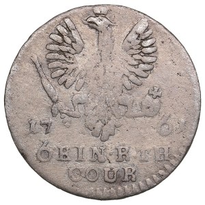 Russia (Germany, Königsberg mint) 1/6 Reichstaler 1761 - Elizabeth (1741-1762)