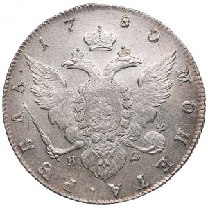 Russia Rouble 1780 СПБ-ИЗ - Catherine II the Great (1762-1796)