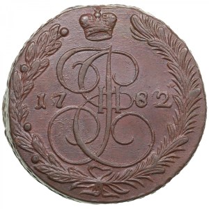 Russia (Ekaterinburg mint) 5 Kopecks 1782 EM - Catherine II the Great (1762-1796)