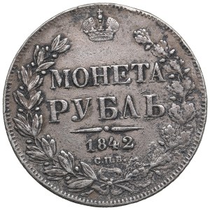 Russia Rouble 1842 СПБ-АЧ - Nicholas I (1825-1855)
