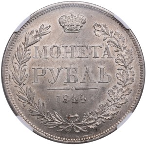 Russia (Poland, Warsaw mint) Rouble 1844 MW - Nicholas I (1825-1855) - NGC MS 62