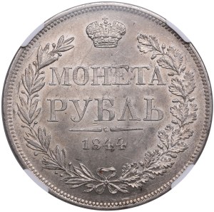 Russia (Poland, Warsaw mint) Rouble 1844 MW - Nicholas I (1825-1855) - NGC MS 62